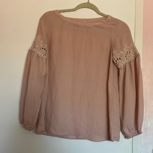 Loft blush blouse